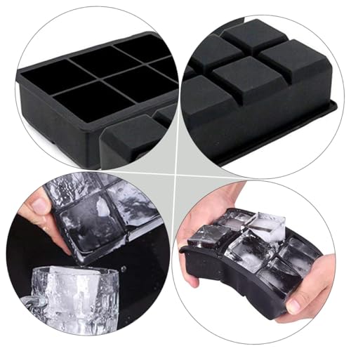 Molde para cubitos de hielo de silicona con tapa miniatura 5