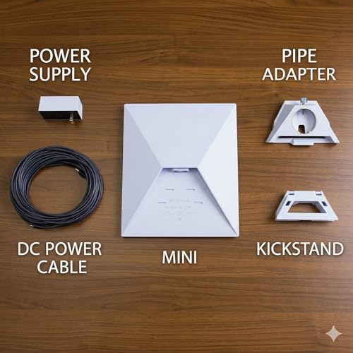 Image of Portable Satellite Internet Mini Kit - Phased Array Antenna, with Integrated WiFi, Roam Travel Off-Grid Internet System for RV, Camping & Remote Areas