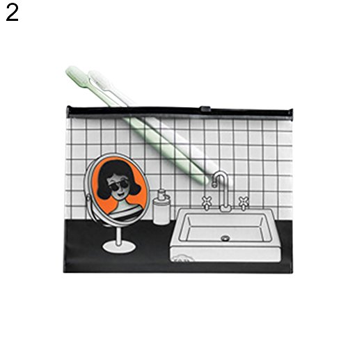 Preisvergleich Produktbild FeiyanfyQ O4Fashion Kosmetiktasche, PVC, transparent, Cartoon-Design, 2#