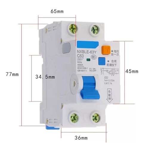 Disjoncteur différentiel RCBO 40A élimine le risque d'électrisation - 2