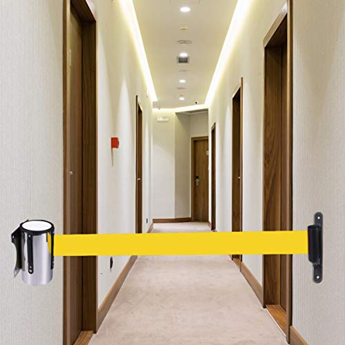 STOBOK 2 M Cinto de Barreira da Fila de Montagem Na Parede Cinto de Barreira de SeguranÃ§a RetrÃ¡til