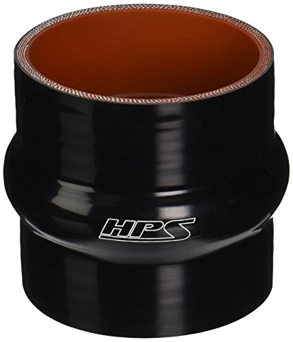 Image of HPS HTSHC-275-BLK Silicone High Temperature 4-ply Reinforced Straight Hump Coupler Hose, 65 PSI Maximum Pressure, 3 inch Length, 2-3 /4 inch ID, Black