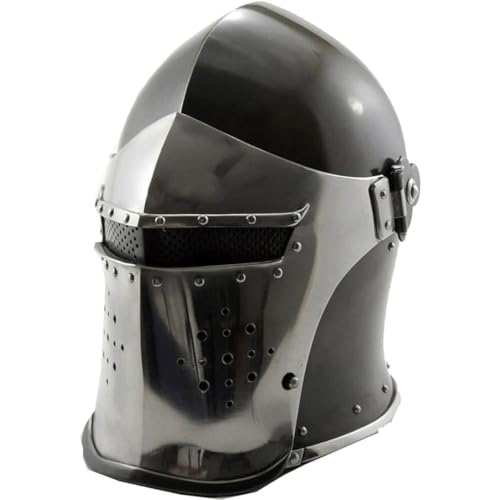 Black Barbuta Medieval