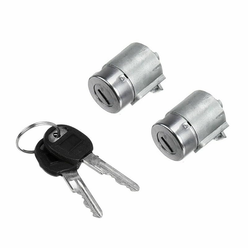 Cilindros de cerradura de puerta para GMC C1500 C2500 K1500, bombín de coche con llaves