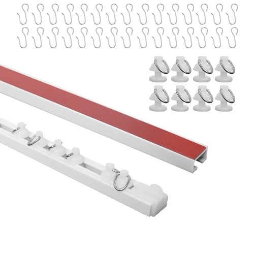 Selbstklebende Vorhangschiene, 3 Meter Deckenvorhangschiene, kein...