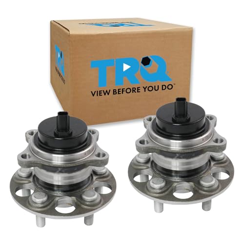 Image of TRQ Rear Wheel Bearing and Hub Assembly Set 2 Piece Compatible with 11-17 Lexus CT200h 16-17 Toyota Prius 18-22 Prius with OE Aisin Hub Assembly 18-22 Prime OE Aisin