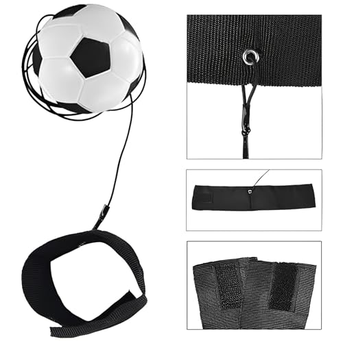 DBAILY Springball mit Schnur - 4er Set, Ø 47mm Handgelenk Return Ball für Kinder & Erwachsene - Fußball, Basketball, Softball, Baseball