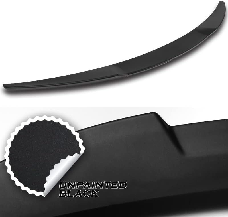 DriftX Performance, Trunk Spoiler Wing fit for Compatible with 2008-2013 Infiniti G37 Coupe W-Power V-Style Trunk Spoiler Wing (Black)