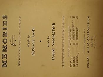 Memories (For Piano and Voice)