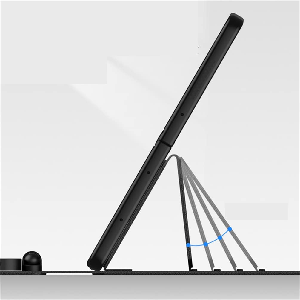 Kombinacje klawiatury i myszy kompatybilne z Samsung Galaxy Z Fold 7 Fold 6 Fold 5, klawiatura z osłoną i myszką, długopis pojemnościowy (czarny)