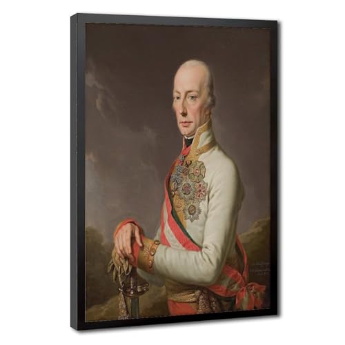 Impression sur toile de l'empereur François II déco murale salon bureau 20x30