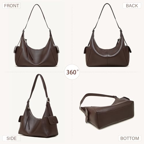 Bolso Hobo de Cuero para Mujer con Correa Ajustable miniatura 6