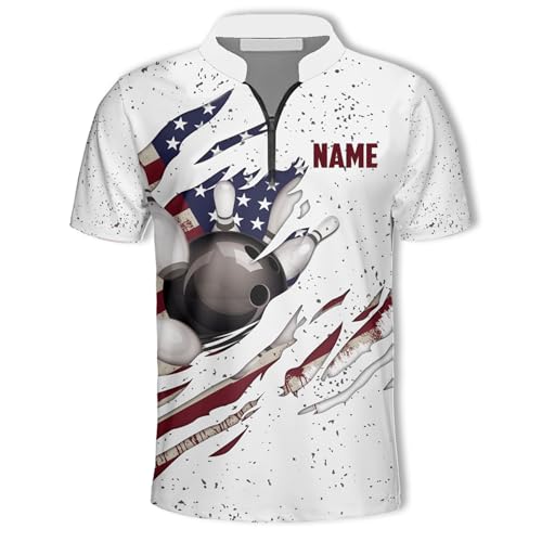 IZI POD Personalized 3D Bowling Shirts for Men Women, Custom Bowling Jersey, Bowlings Polo Shirt, Hawaiian Bowlings Shirt2