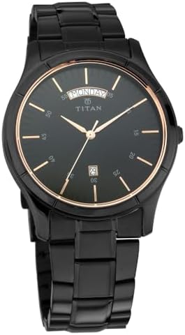 Titan Neo All Blacks Analog Round Watch for Men's