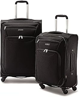 Samsonite 2 Piece Expandable Spinner Luggage Set (Black)