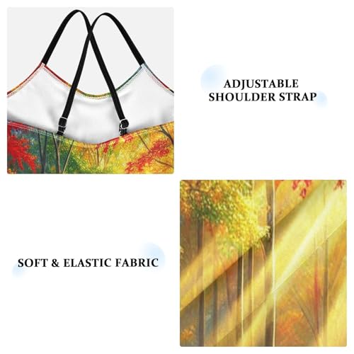 Trees Sunshine Red Girls Swimsuit Bathing Suit Swimwear Summer Beach One Piece Swimsuits3