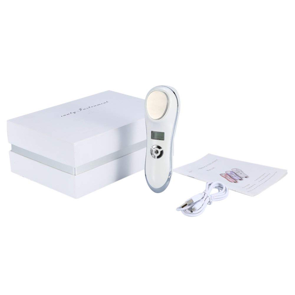 Masaje Facial y de Ojos Eléctrico Antienvejecimiento USB Recargable Caliente y Frío Máquina de Martillo Vibración Belleza