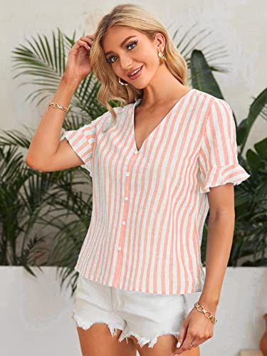 Image of OM SAI LATEST CREATION Women's Crepe Knit Blouse Ballon Butter Fly Sleeve Lace Tops Casual Loose Top