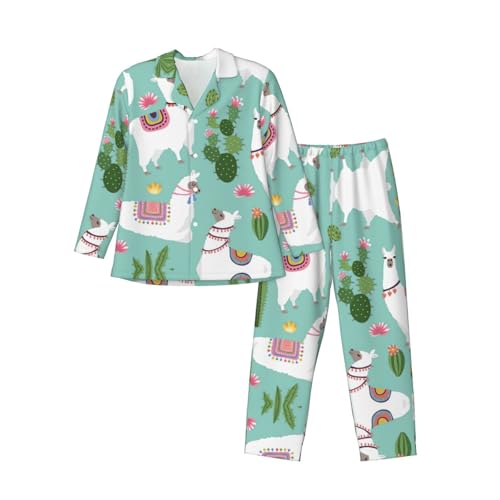 Ensemble pyjama homme imprimé lama et alpaga une idée cadeau idéale et douce