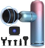 AURORA GRADIENTE: ¿Cansado de los masajeadores monocromáticos? La pistola de masaje DH-FitLife Aurora 2.0 está recubierta con material de aleación de zinc de alta calidad en gradiente de color aurora. El inconfundible diseño certificado por EUIPO con un brillo de metal noble en azul-rosa, verde-azul o gris-plata muestra su personalidad individual.