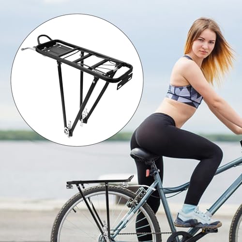 Portabicicletas trasero evita caídas de equipaje con soporte de carga de 75 lbs 3