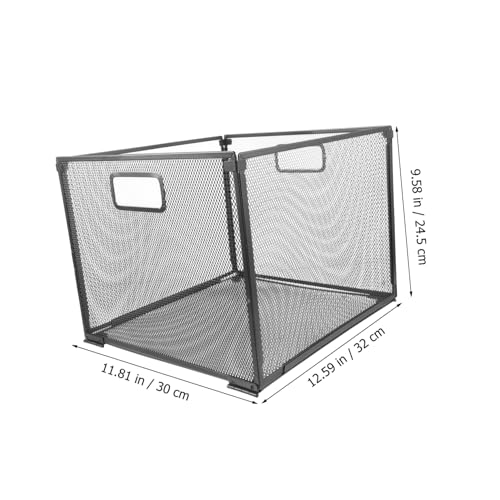 Boîte de rangement pour bureau en fer noir pour classer vos documents - 3