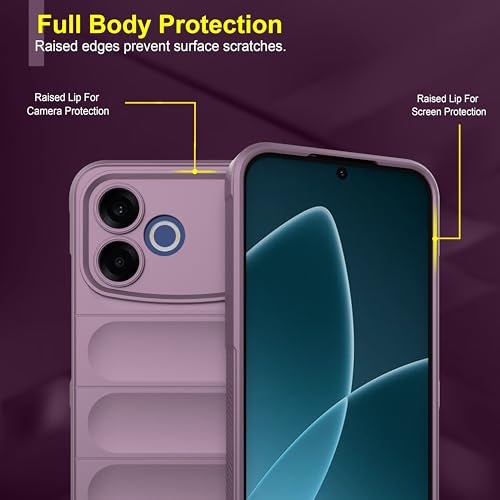 Image of Zapcase Back Case Cover for Oppo F33 Pro 5G | Compatible for Oppo F33 Pro 5G Back Cover | Liquid Silicon Magic Case with Camera Protection | Lavender