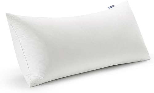 Miniatura 9 de MIULEE Juego de 2 rellenos de almohada de 22 x 22 pulgadas, relleno de almohada de plumas de plumón, almohadas decorativas esponjosas de tela de