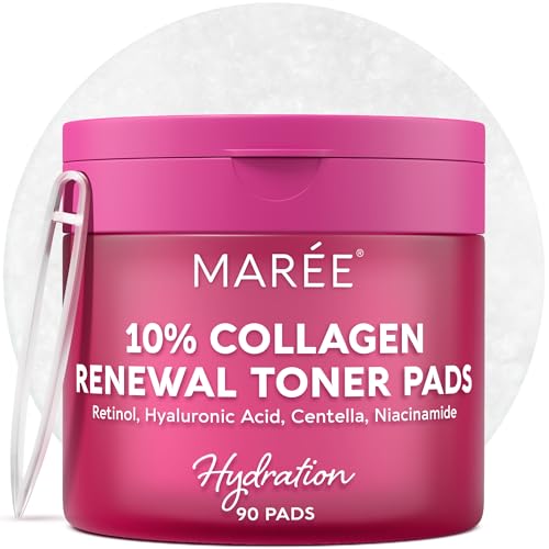 MAREE Collagen Acne Clearing Polishes - Toner Pads with Retinol -...