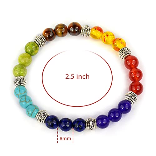 Image of Reiki Crystal Products Natural Crystal Stone Bracelet 8 mm Round Beads for Men & Women | Gemstone Jewellery Bracelet | Reiki Charged | Multiple Stone Variants Available