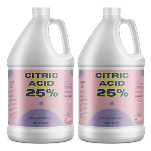 Citric Acid 25% Solution - 2 Gallon - Versatile and Concentrated Chemical
