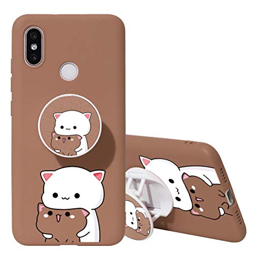 KAPUCTW Xiaomi Redmi Note 8 Case with Stand Grip Holder Kickstand, Redmi Note