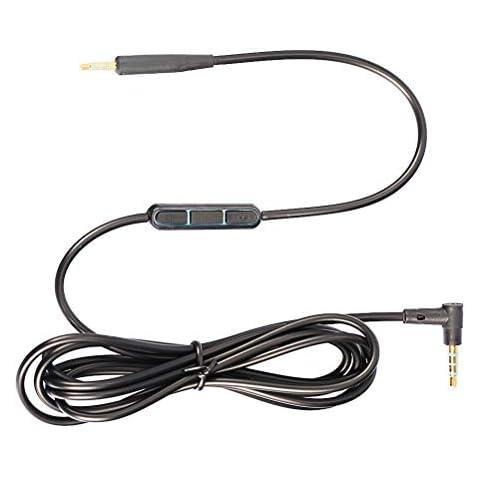 Designo Replacement Audio Cable for Bose QC25 QC35 SoundLink Around-Ear II Headphones Black Cover