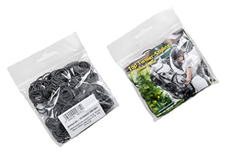 Mähnengummi mit Flechthilfe schwarz Sonderposten 10 Sets