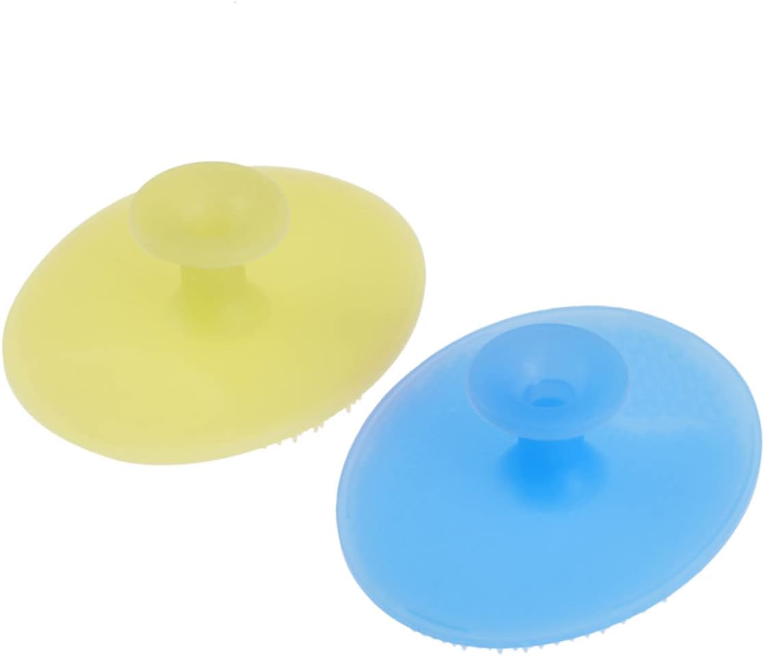 Silicone Facial Cleansing Brush 2Pcs Handheld Pad for Face Body