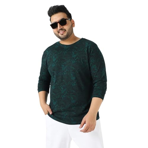 Image of Urbano Plus Men's Printed Full Sleeve Regular Fit Cotton T-Shirt