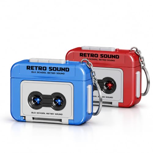 GNASU Mini Retro Cassette Recorder Keychain - Image 2
