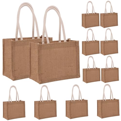 Sac en jute pour demoiselle d'honneur, pochette cadeau de mariage personnalisable
