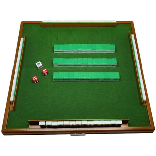 Jeu de mahjong chinois complet peu encombrant avec tuiles durables et mini plateau compact - 2