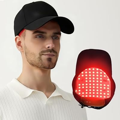 Red Light Therapy For Hair Growth, Red Light Cap For Hair Regrowth Black