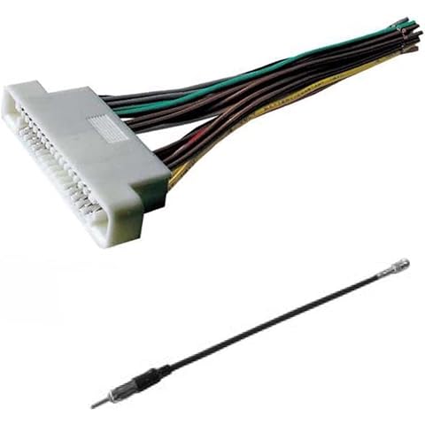 ASC Audio Car Stereo Radio Wire Harness and Antenna Adapter to Aftermarket Radio for Some 2000-2006 Buick Lesabre, 2001-2003 Oldsmobile Aurora, 2000-2005 Pontiac Bonneville- No Factory Bose/Amp Cover