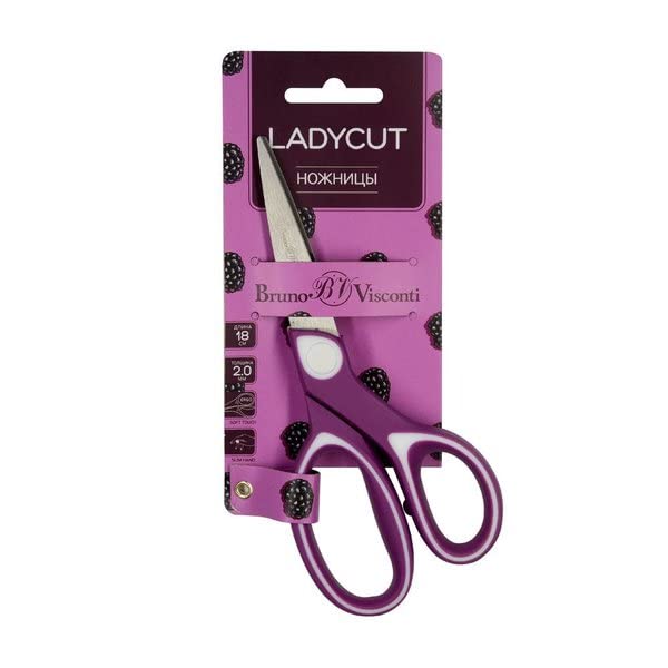 Scissors "Ladycut" 18 Cm (Rubber Handles) 60-0059