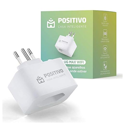 Smart Plug Max Wi-Fi Positivo Casa Inteligente, 16A, NBR 14136, Configuração Rápida, 1600W Bivolt – Compatível com Alexa
