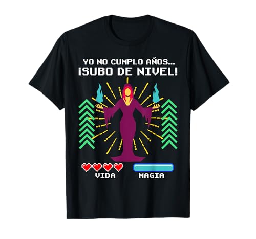 Yo No Cumplo Años Subo de Nivel Videojuegos RPG Gaming Friki Camiseta