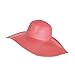 WITHMOONS Straw Hats for Women Floppy Sun Hats Beach Wide Brim Oversized UPF 50 with Strap Summer Roll Up SZ90045 (Peach)