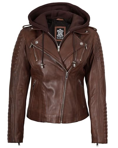 fjackets Leather Jackets For Women With Removable Hood - Real Lambskin Leather Jacket Womens For Every Season4