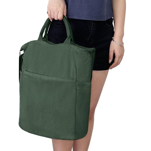 Bolso Tote de Pana para Mujer Grande Crossbody miniatura 6