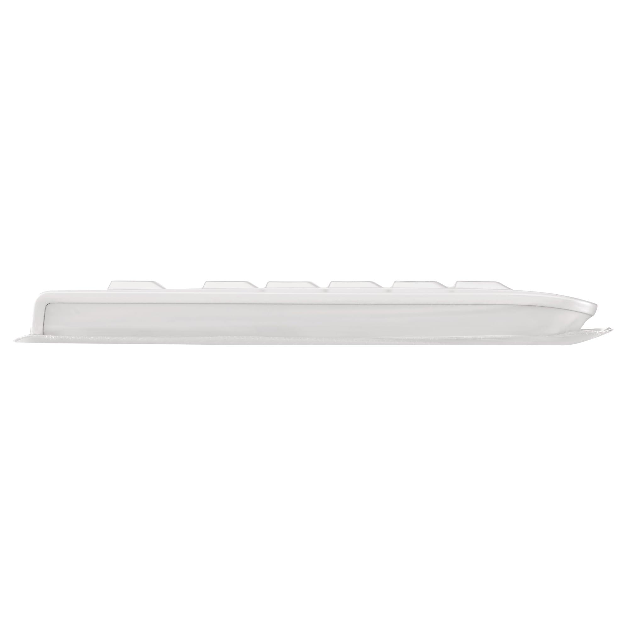 CHERRY KC 1068, Distribución de Teclado Francés AZERTY, con Cable, Fácil de Desinfectar, Resistente al Agua, Tecleo Silencioso, Blanco/Gris