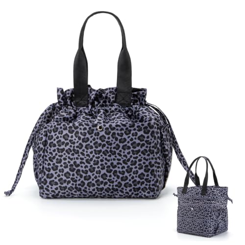 MEXS Lunch Bag for Women Reusable Drawstring Insulated Lunch Box Stain-Resistant Large Cinch Closure Lunch Bags for Work Office