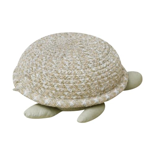 Lorena Canals Cesta infantil Tortuga. Oliva Marfil Natural .22x25x10 cm